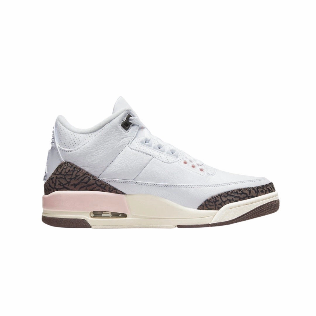 Women's Air Jordan 3 Retro White Dark Mocha Atmosphere Sail Basketball Shoes