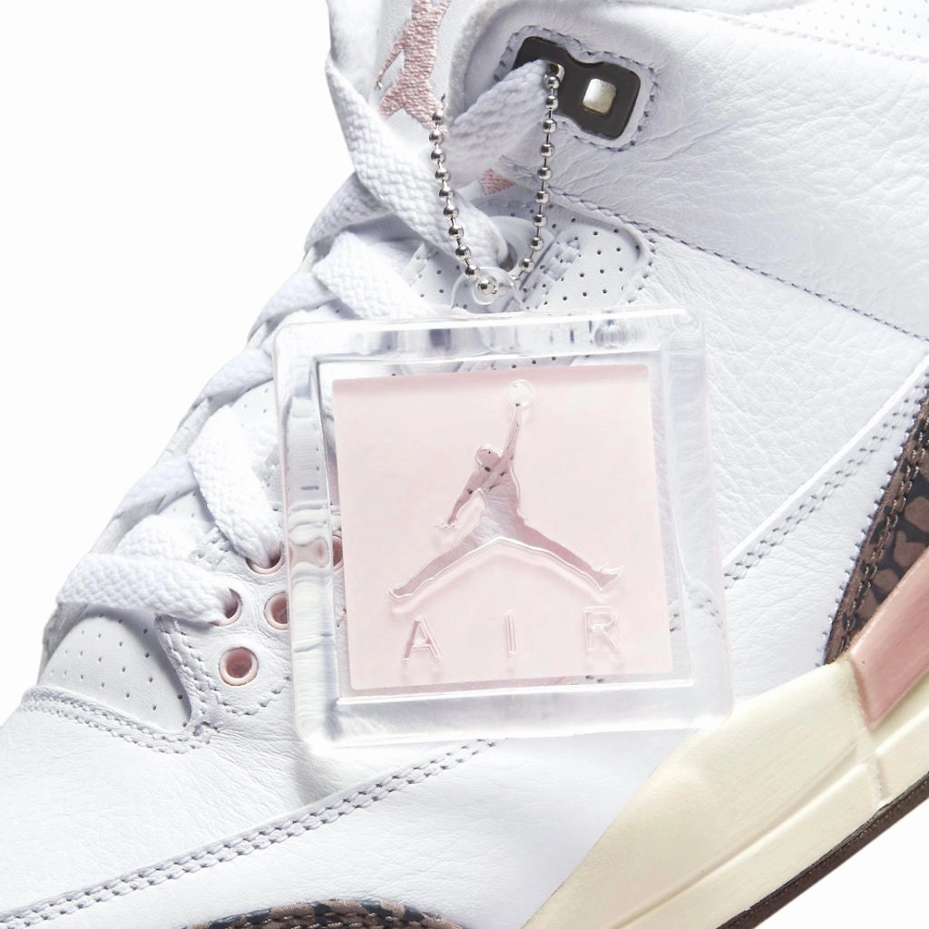 Women's Air Jordan 3 Retro White Dark Mocha Atmosphere Sail Basketball Shoes