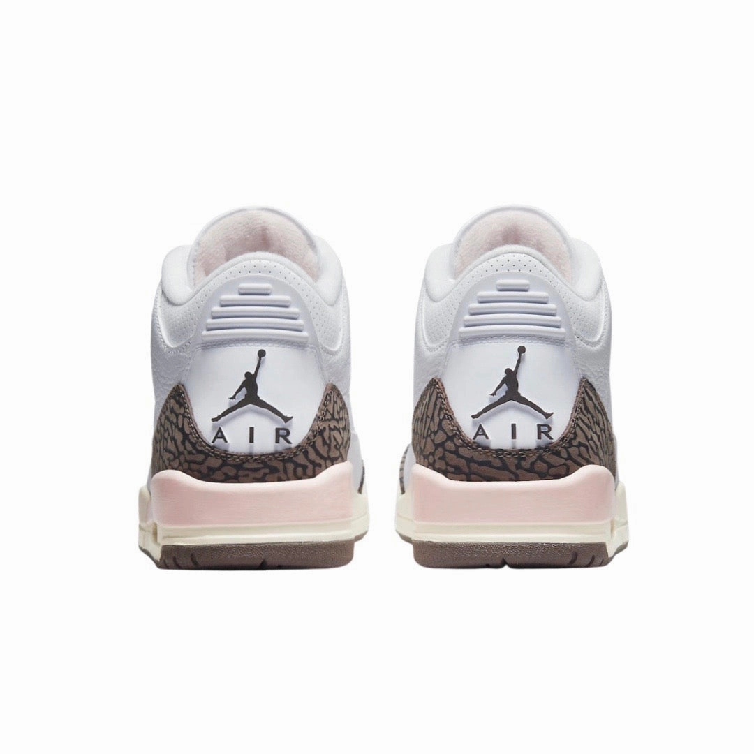 Women's Air Jordan 3 Retro White Dark Mocha Atmosphere Sail Basketball Shoes