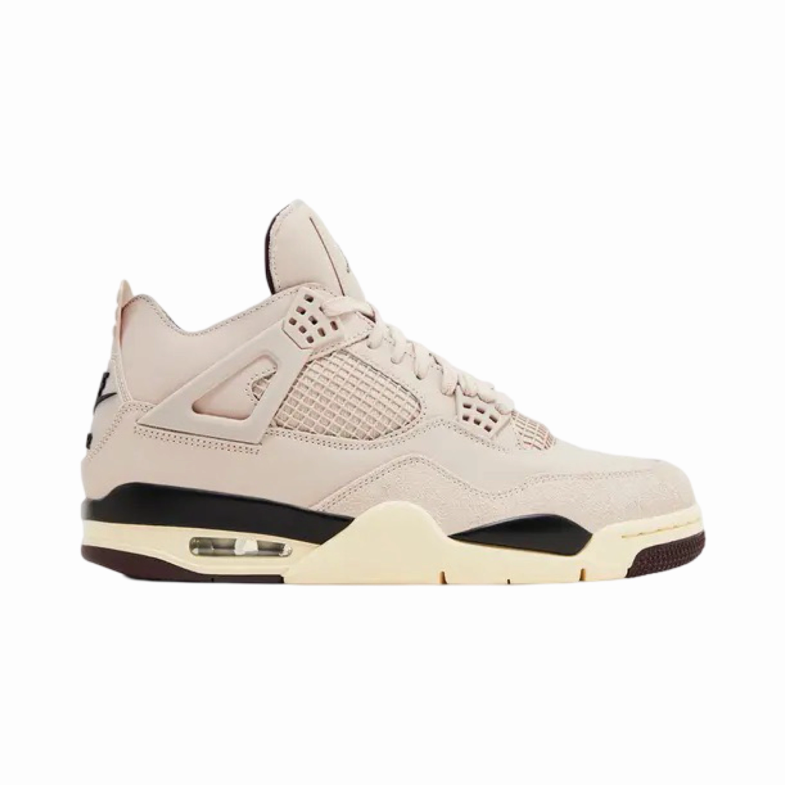 Women's Air Jordan 4 A Ma Maniere Fossil Stone Metallic Pewter Burgundy Crush Air Jordan basketball shoes with classic look