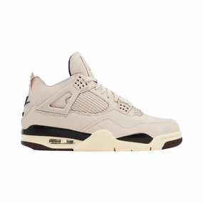 Women's Air Jordan 4 A Ma Maniere Fossil Stone Metallic Pewter Burgundy Crush Air Jordan basketball shoes with classic look