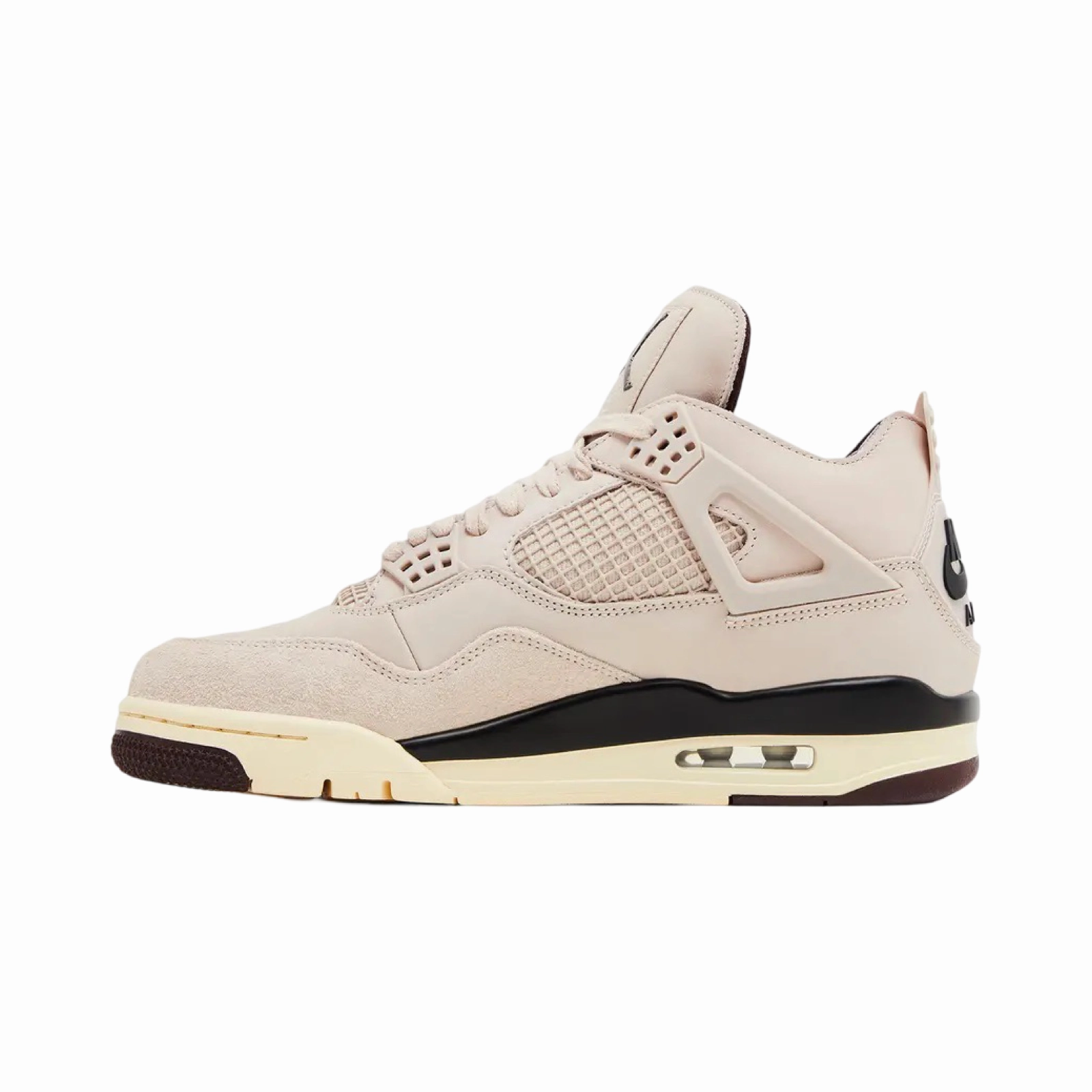Women's Air Jordan 4 A Ma Maniere Fossil Stone Metallic Pewter Burgundy Crush Basketball Shoes