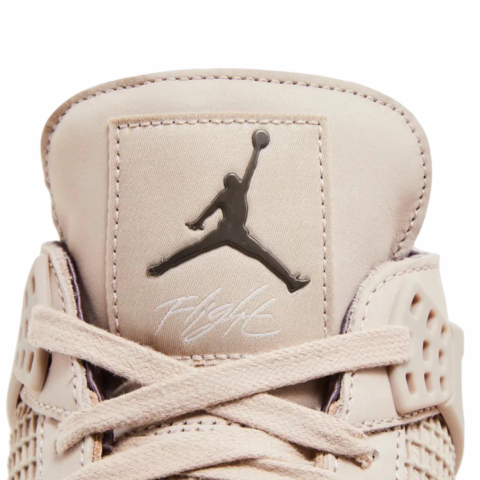 Women's Air Jordan 4 A Ma Maniere Fossil Stone Metallic Pewter Burgundy Crush Basketball Shoes
