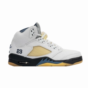 Women's Air Jordan 5 Retro A Ma Maniere Dawn Photon Dust Black Diffused Blue Pale Ivory Air Jordan basketball shoes with classic look