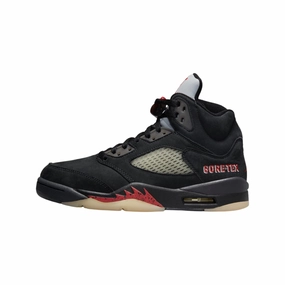 Women's Air Jordan 5 Retro Goretex Off Noir Fire Red Black Air Jordan basketball shoes with classic look