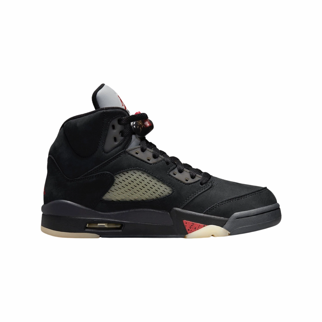 Women's Air Jordan 5 Retro Goretex Off Noir Fire Red Black Basketball Shoes