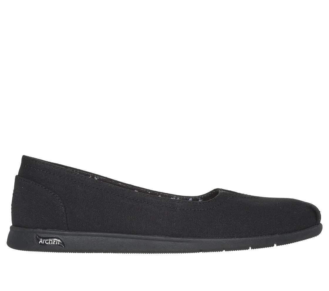 Women's BOBS Arch Fit Plush - By The Way Skechers memory foam shoes for comfort