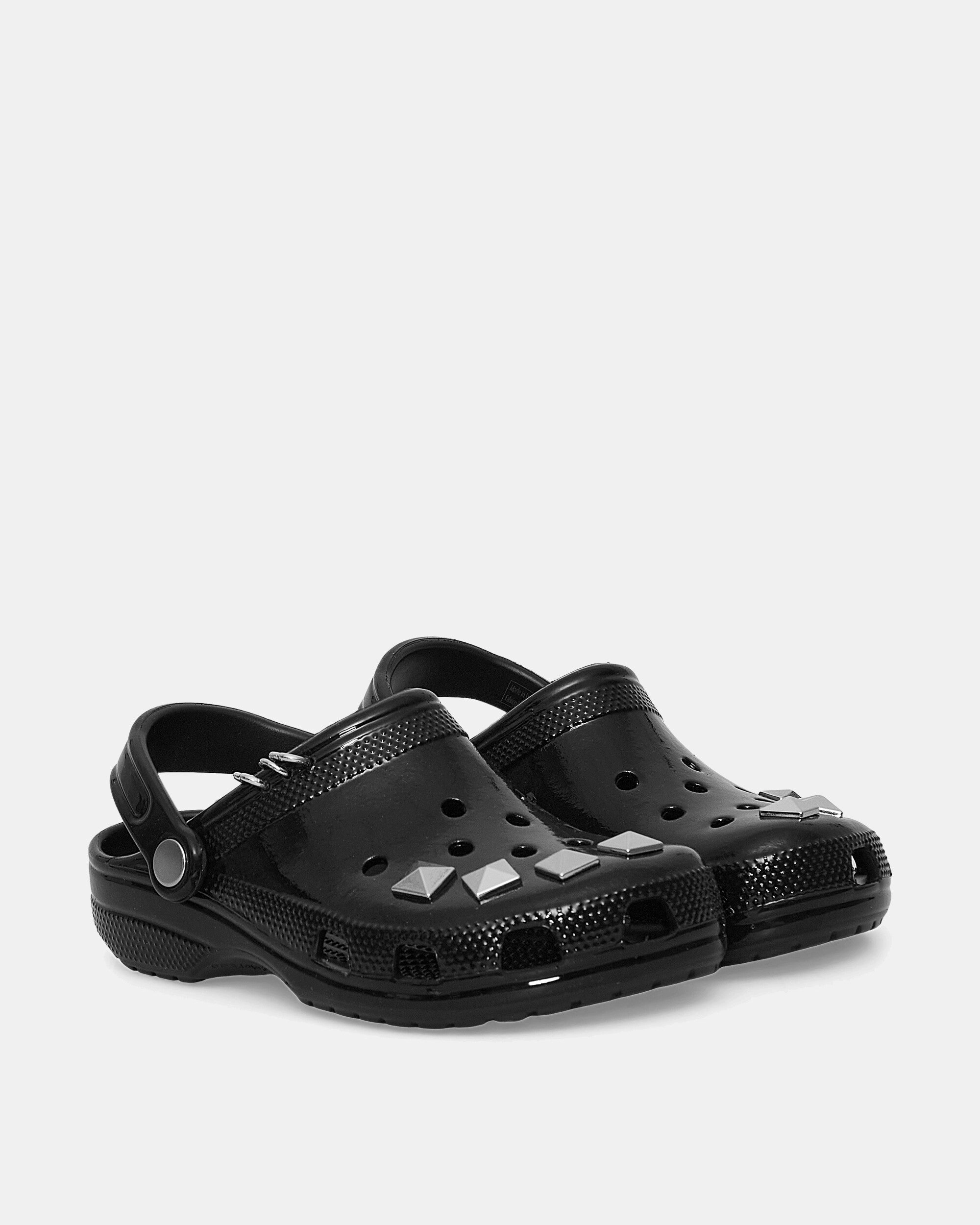 Women's Classic Studded Clogs Black Foam Comfort Clogs