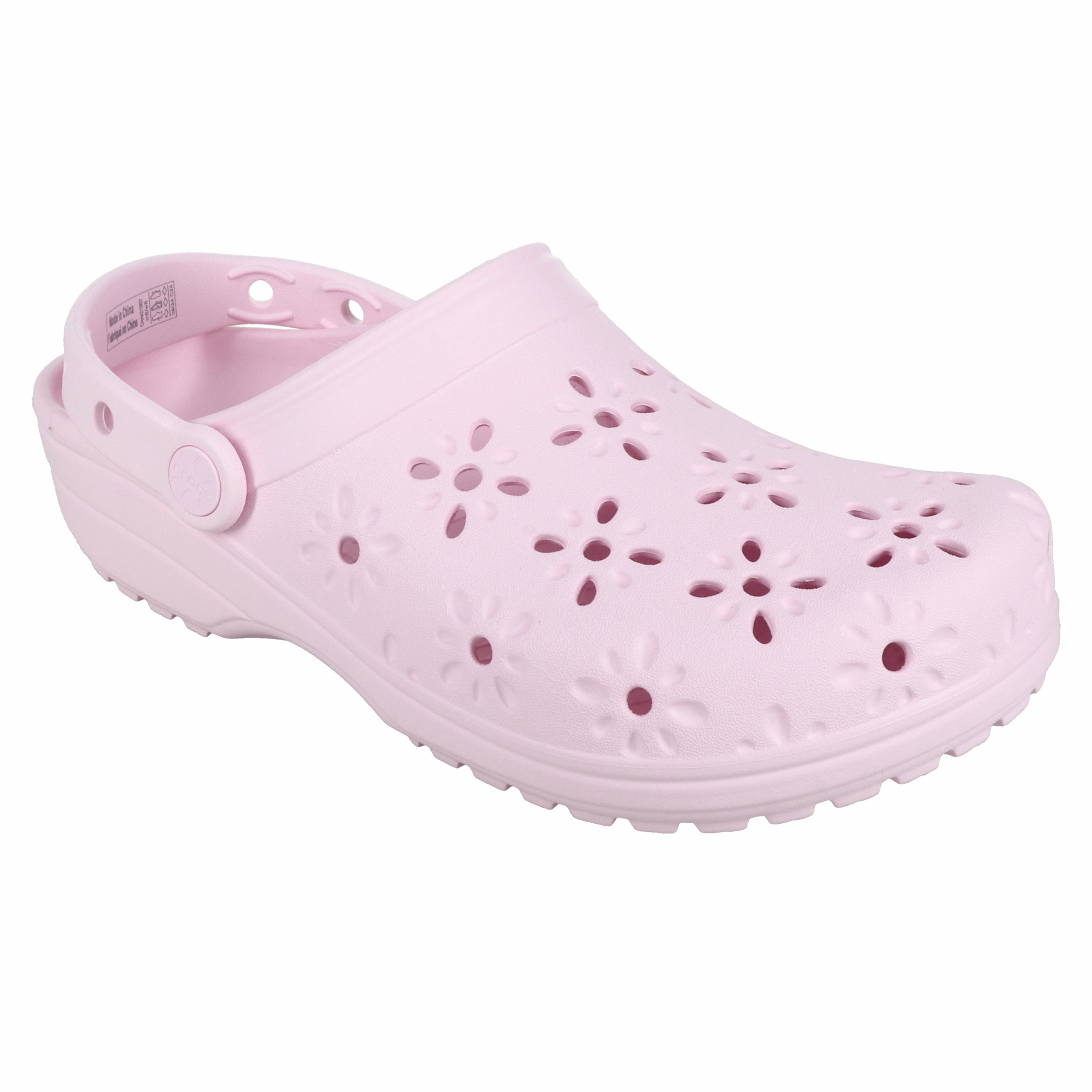Women's Floral Cut-Out Clog Slip-On Shoes