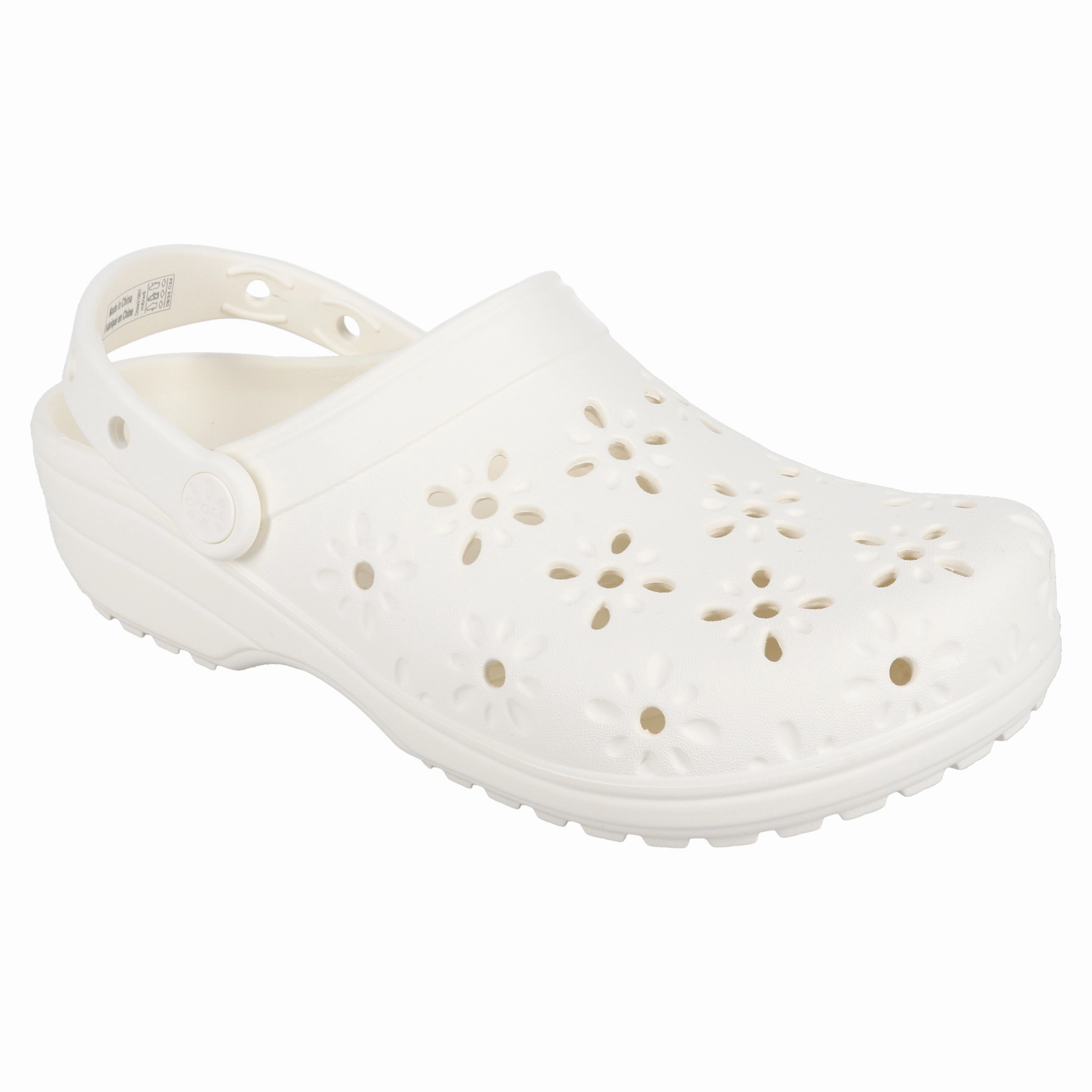 Women's Floral Cut-Out Clog Slip-On Shoes