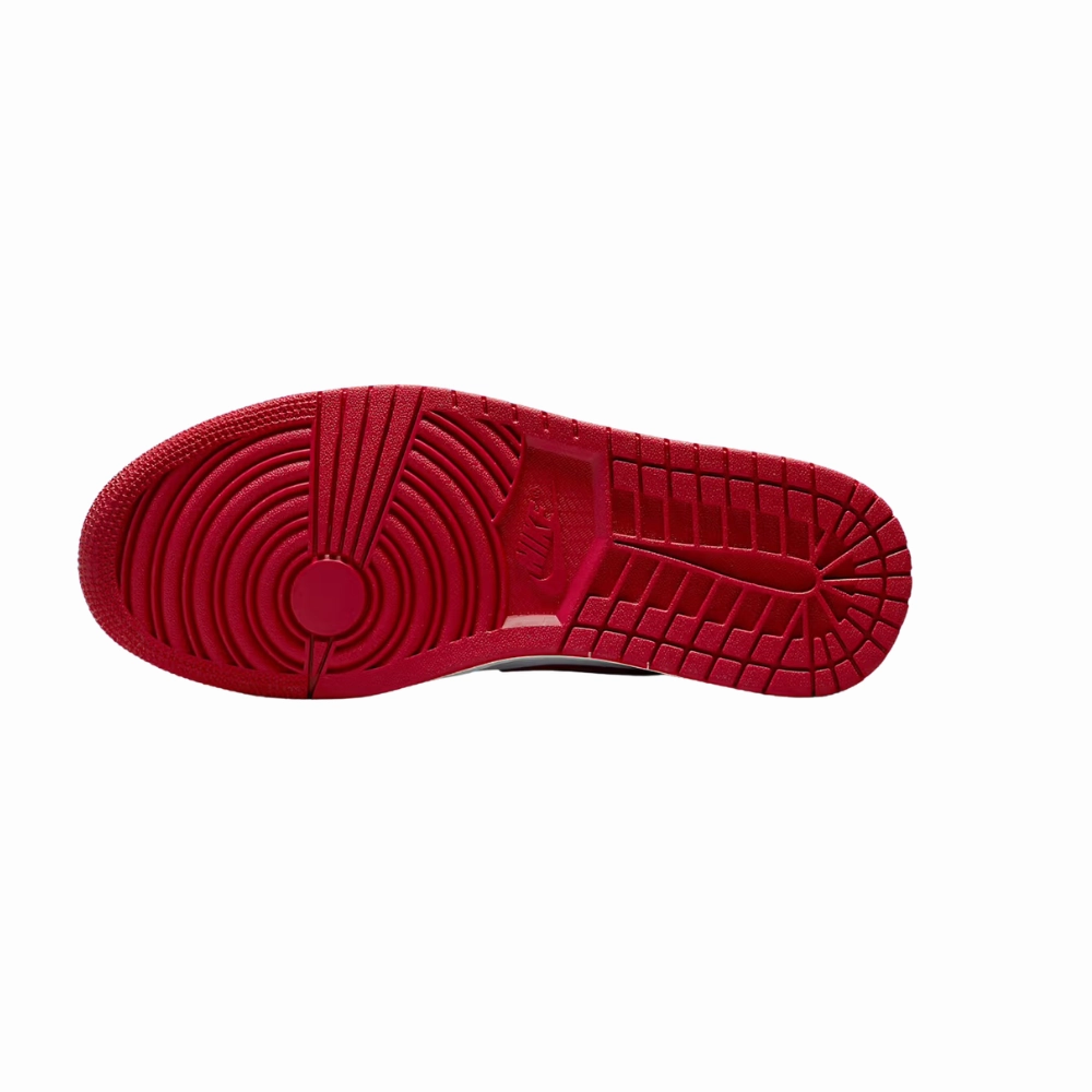 Women's Jordan 1 Low Reverse Black Toe White Black Sail Gym Red Basketball Shoes