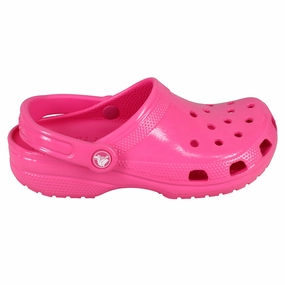 Women's Neon Highlighter Clog Crocs slip-on shoes for casual use