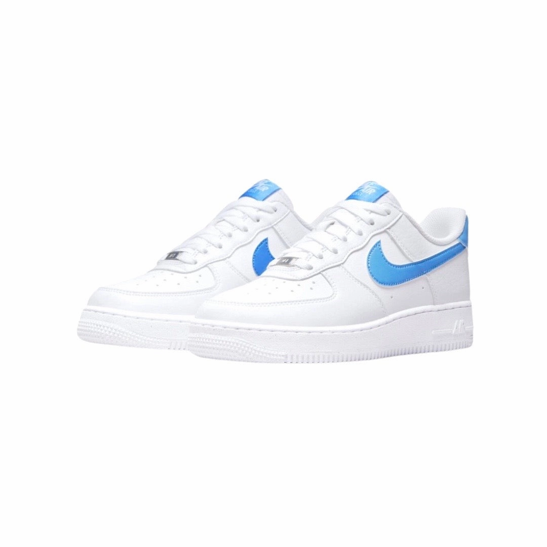 Women's Nike Air Force 1 Low 07 Next Nature White University Blue Basketball Shoes