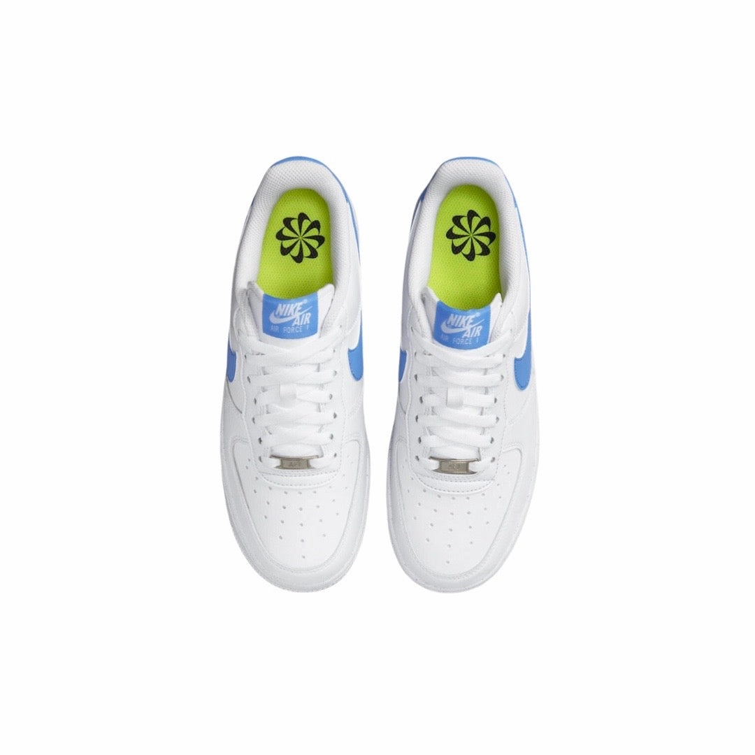 Women's Nike Air Force 1 Low 07 Next Nature White University Blue Basketball Shoes