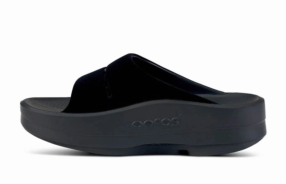 Women's OOmega OOahh Luxe Premium Leather Slides