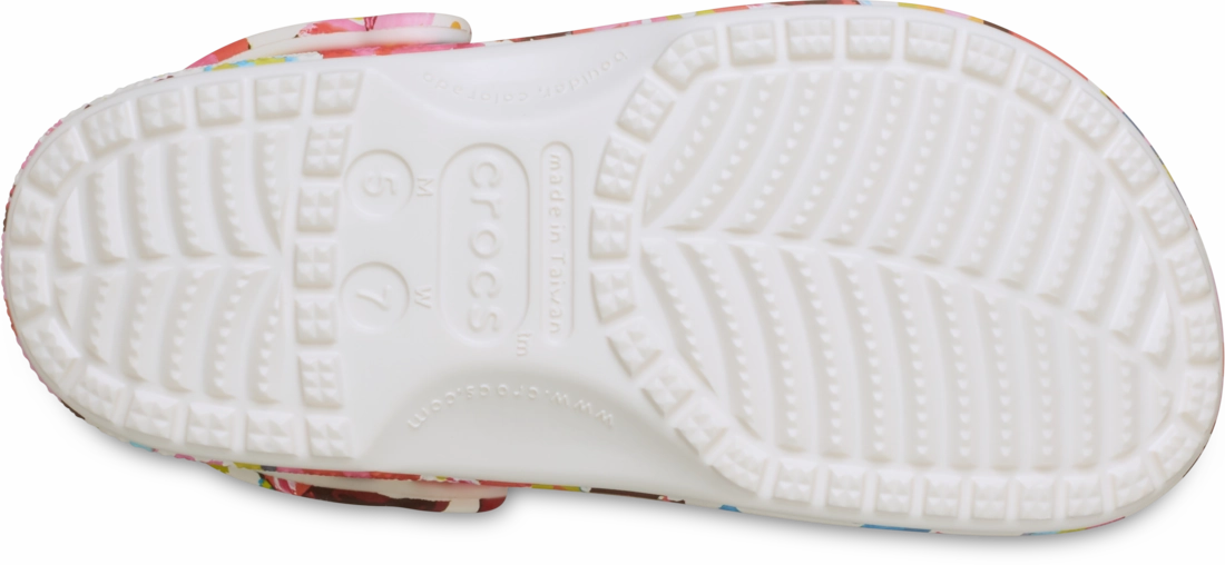 Women's Printed Floral Classic Clog Slip-On Shoes
