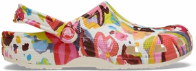 Women's Printed Floral Classic Clog Crocs slip-on shoes for casual use