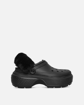 Women's Stomp Lined Clogs Black Crocs footwear designs