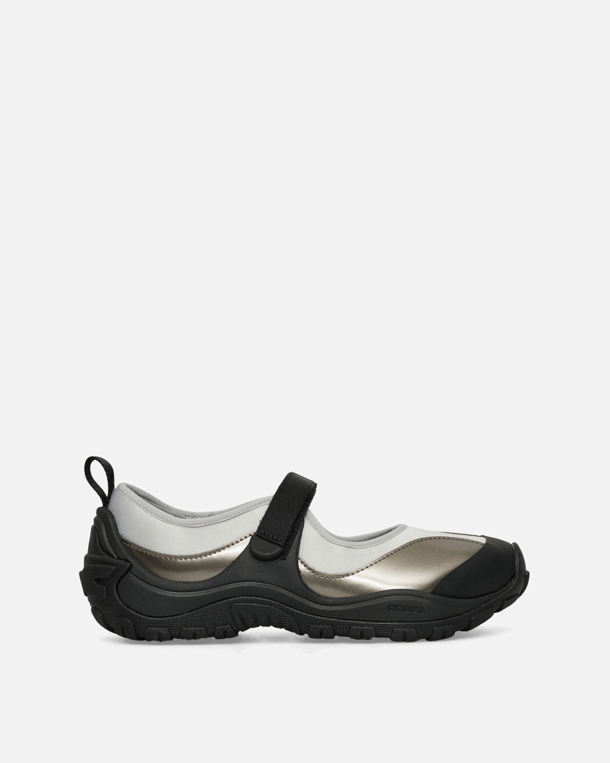 Women's Terre Sandals Black / Silver Metallic Crocs footwear designs