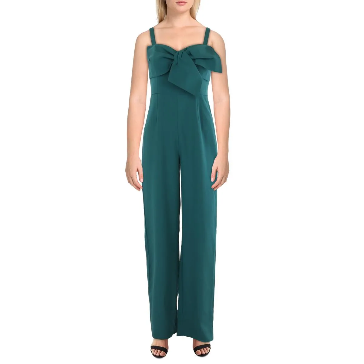 Womens Sleeveless Wide Leg Jumpsuit