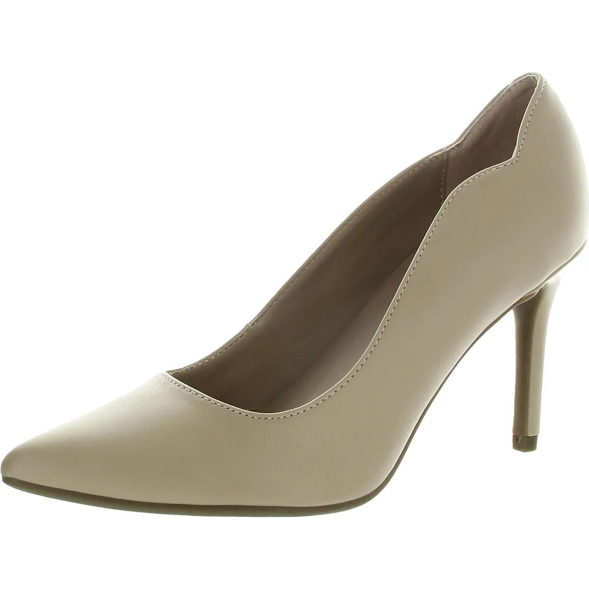 Womens Solid Man Made Slingback Heels