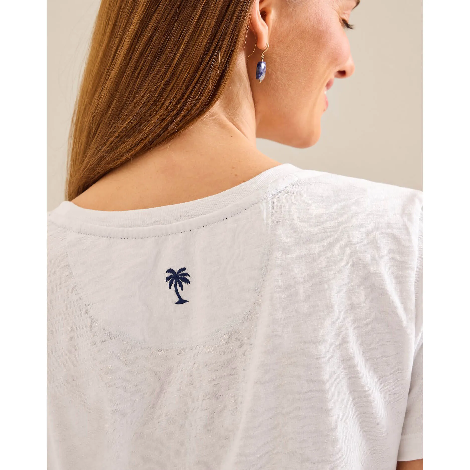 Womens Tommy Bahama Sportswear Tommy Bahama Women's Indigo Palms Lux T-Shirt - White