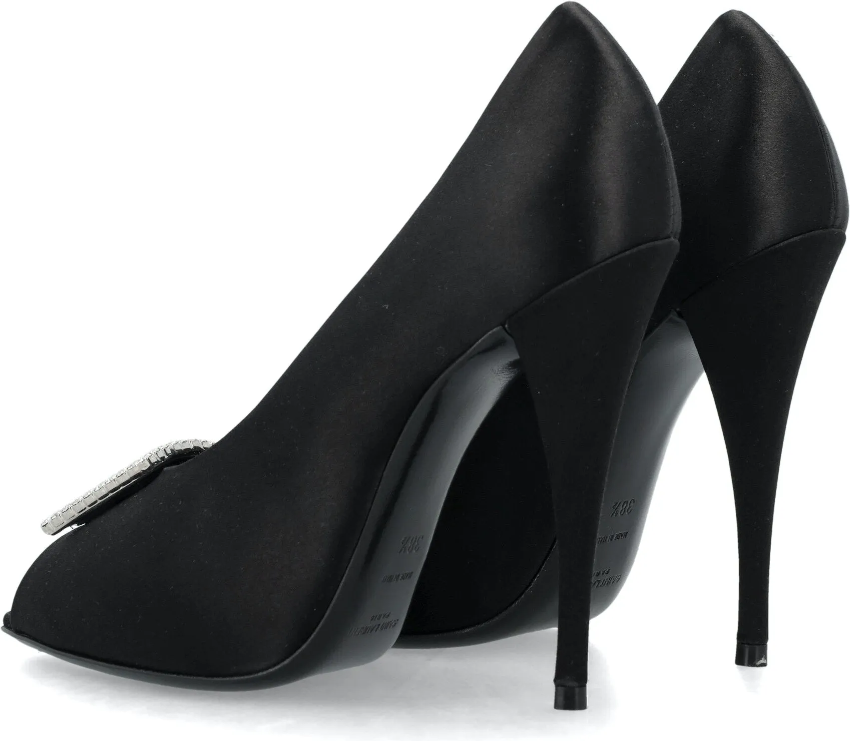 Ysl Bags PEEP PUMPS IN SATIN CREPE
