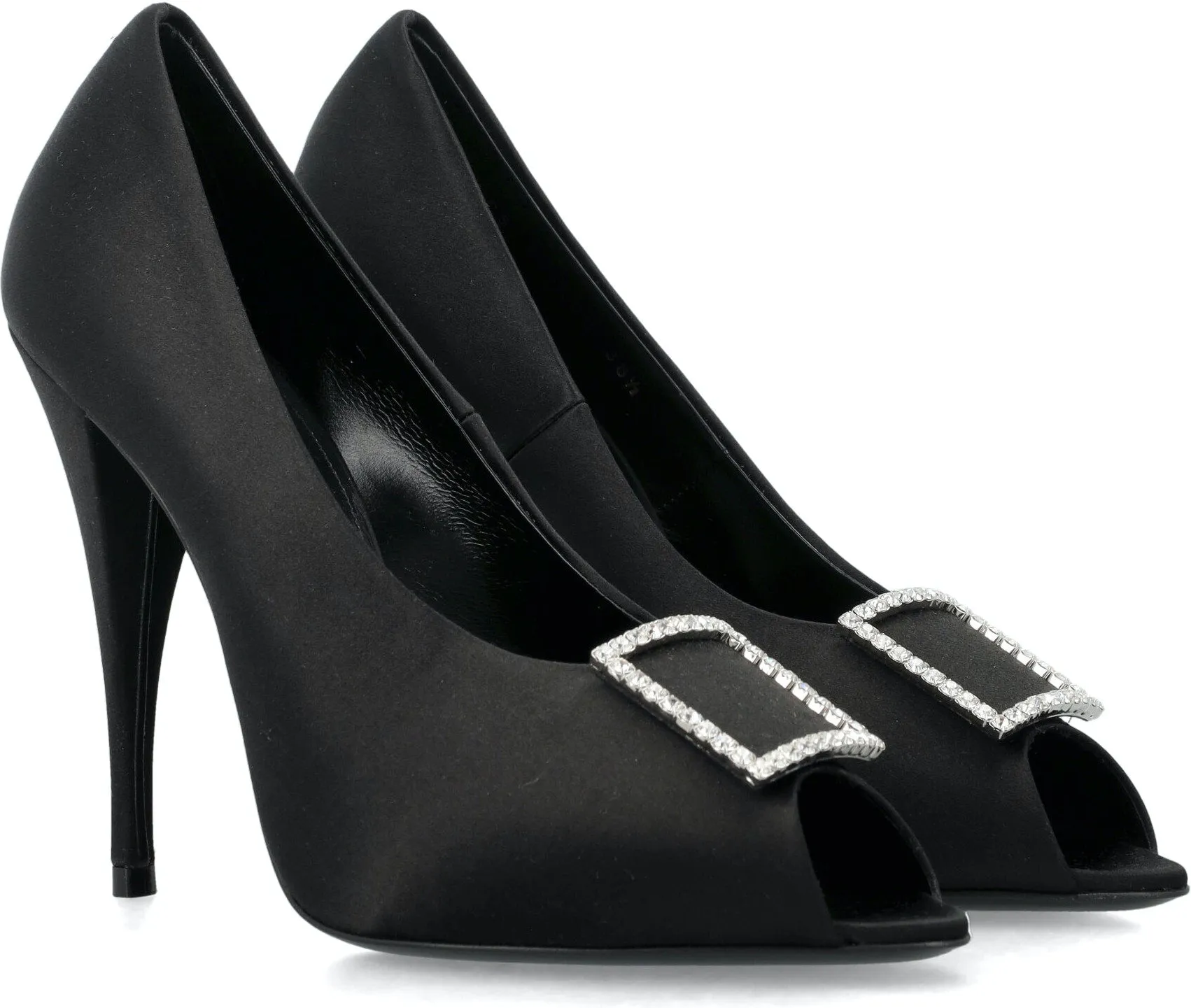Ysl Bags PEEP PUMPS IN SATIN CREPE
