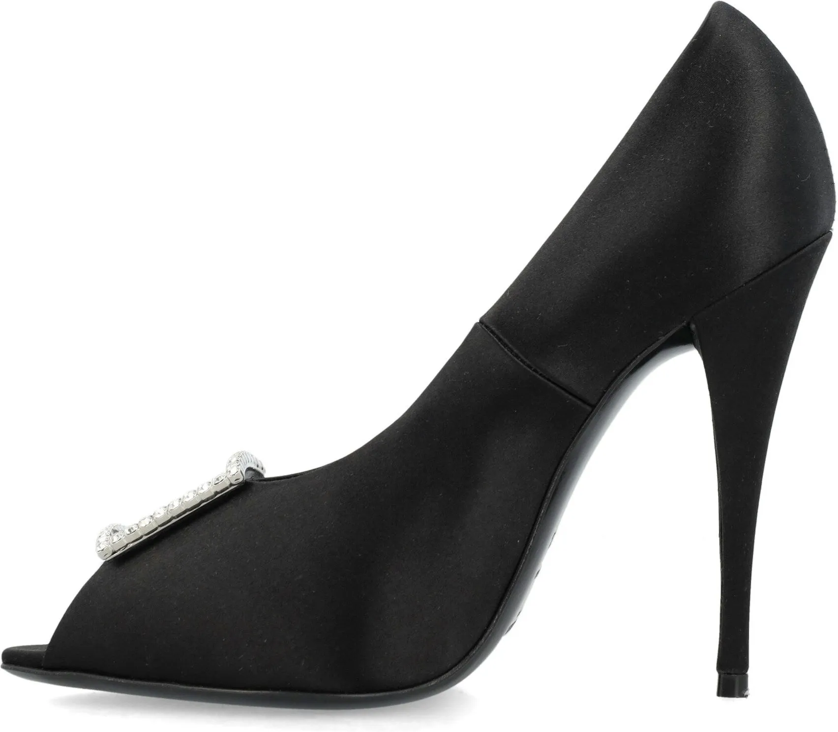Ysl Bags PEEP PUMPS IN SATIN CREPE