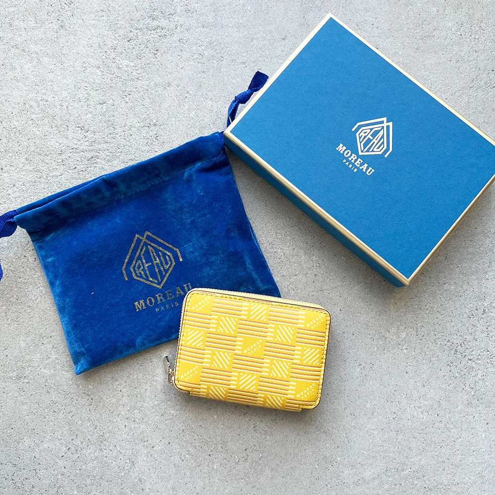 Zip Mini Wallet, Yellow Moreau Bags